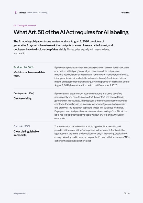Page 6 of the white paper: The legal framework